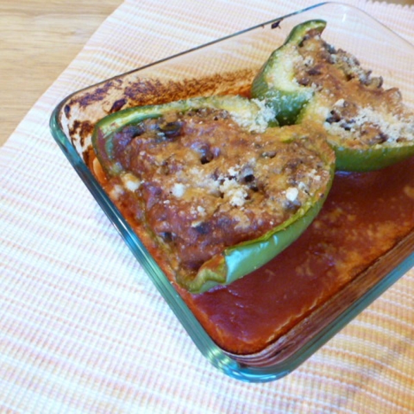 Mom's Sloppy Joe Stuffed Peppers