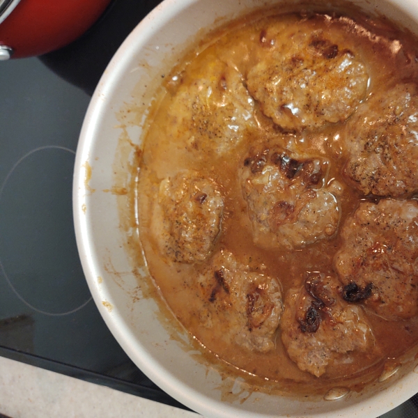 Hamburger Steak with Onions and Gravy