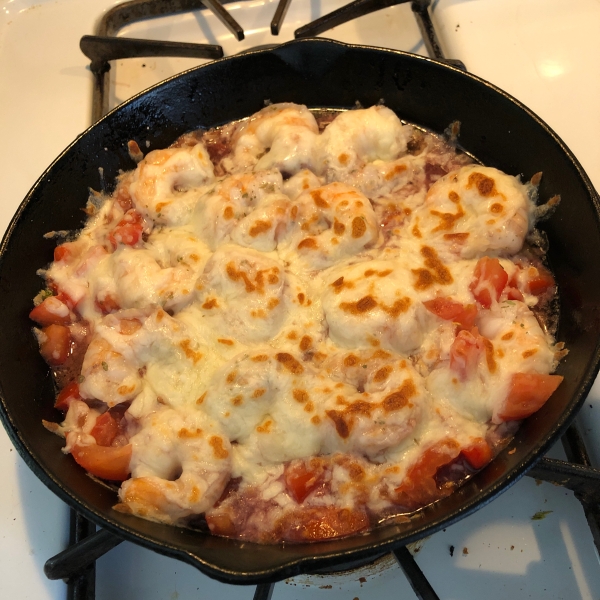 Shrimp Scampi and Tomato Broil