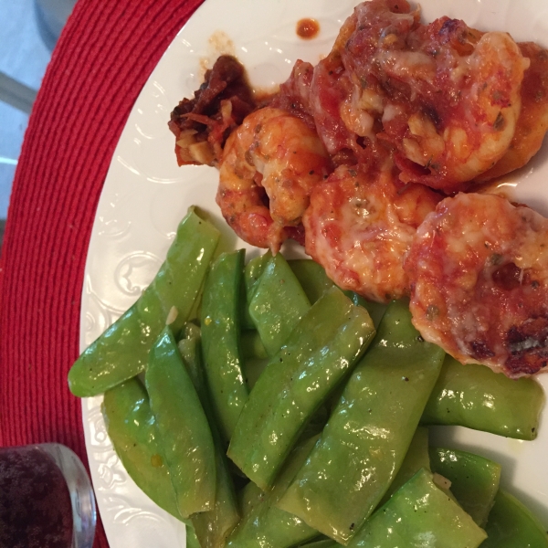 Shrimp Scampi and Tomato Broil