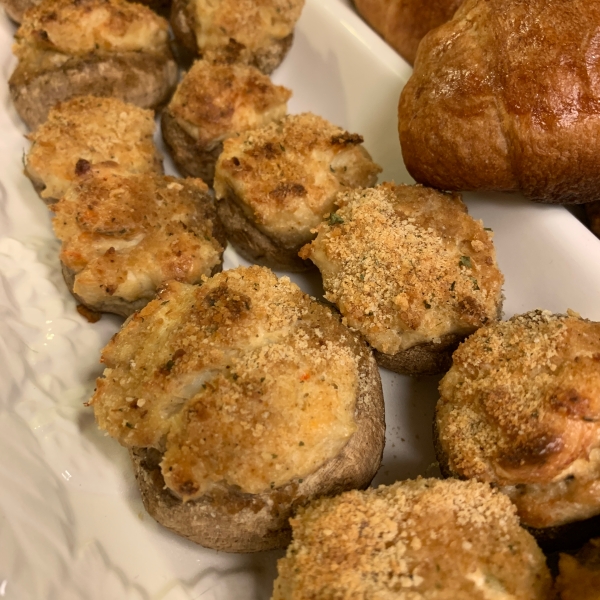 The Best Seafood Stuffed Mushrooms