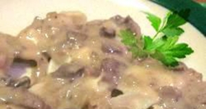 Polish Pierogies with Cabbage and Mushroom Sauce