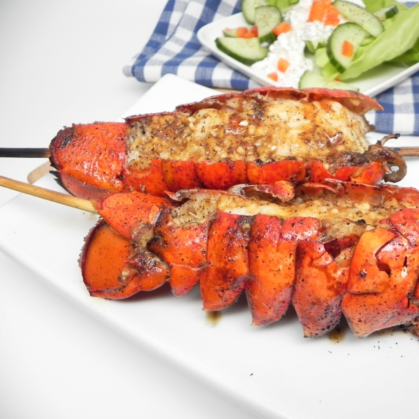 Grilled Lobster Tails with Garlic Butter