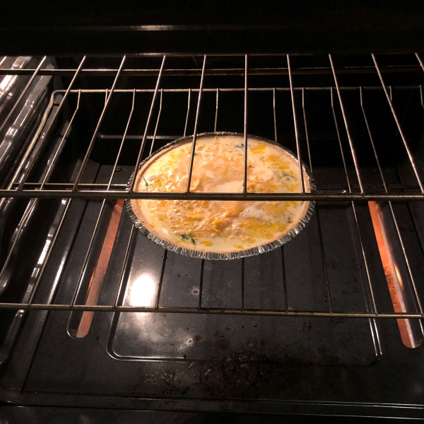 Spinach and Mushroom Quiche with Shiitake Mushrooms