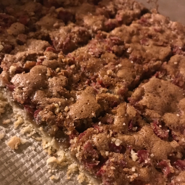 Rhubarb Shortbread Bars