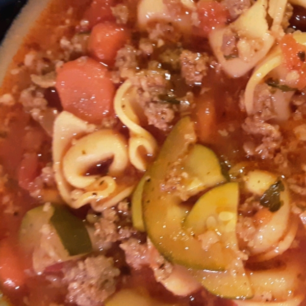 Italian Sausage Soup with Tortellini