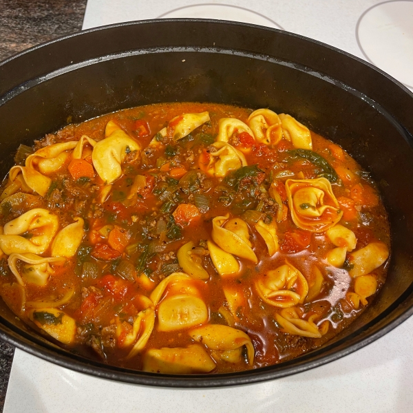 Italian Sausage Soup with Tortellini