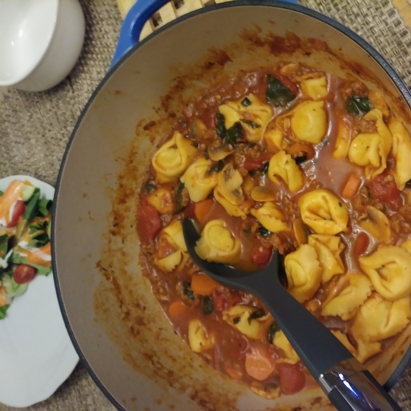 Italian Sausage Soup with Tortellini