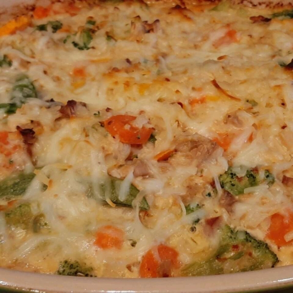 Cheesy Turkey Rice Casserole