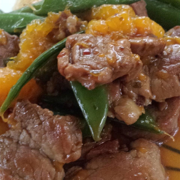 Quick Orange Pork Stir Fry