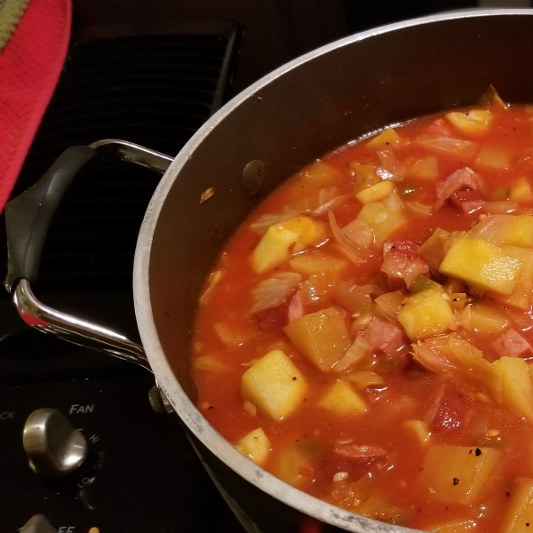 Summer Squash and Sausage Stew