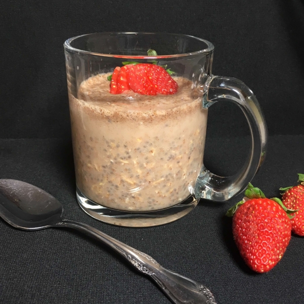 Almond Milk Overnight Chia Oats