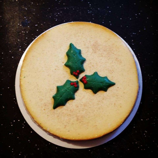 Kim's Eggnog Cheesecake