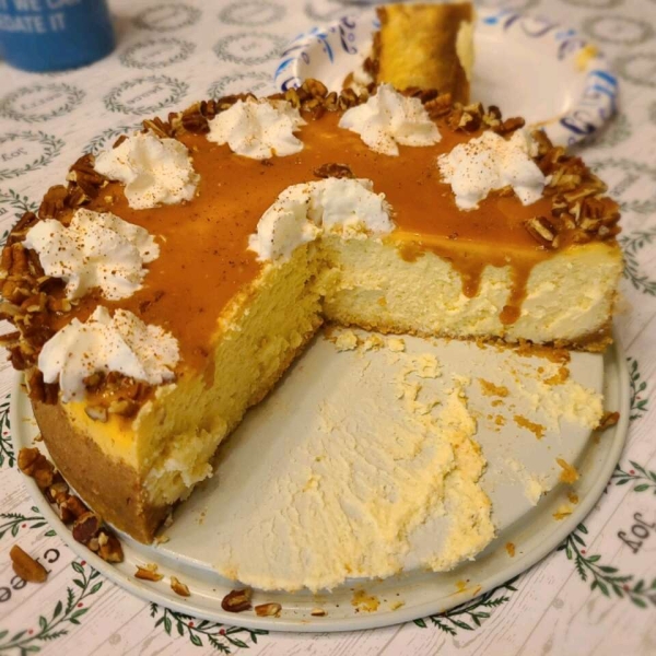 Kim's Eggnog Cheesecake