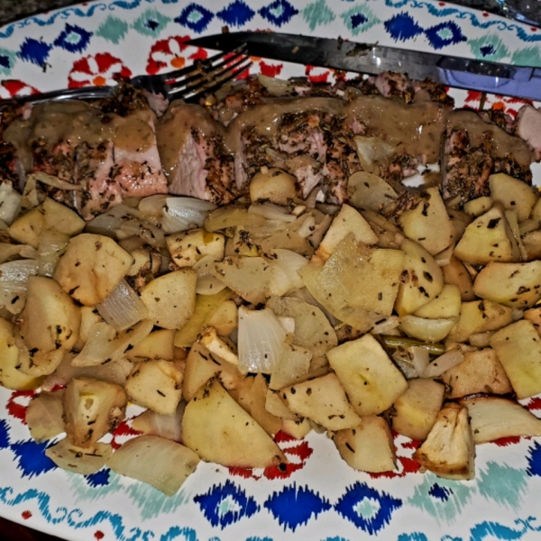 Apple Rosemary Pork Tenderloin