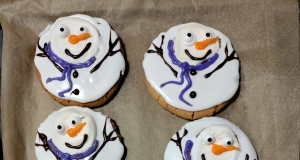 Melted SnowMan Cookie