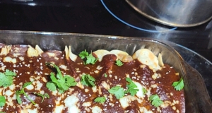 Chicken Enchiladas with Mole Sauce