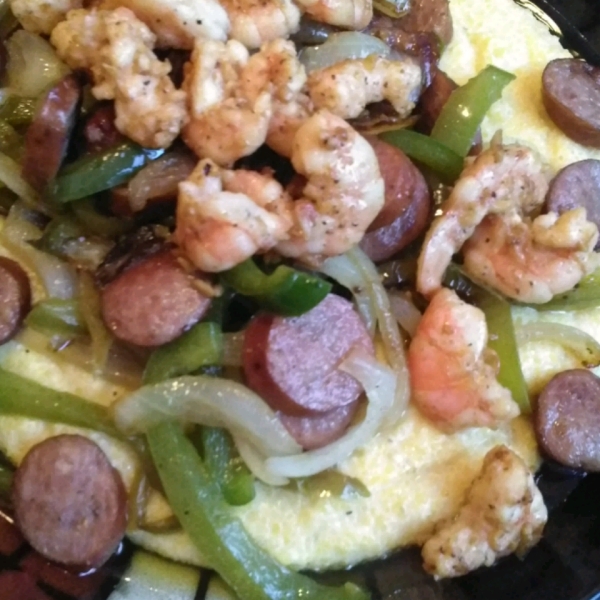 Shrimp over Cheese Grits