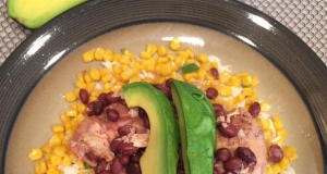 Coconut Lime Rice Bowl with Roasted Corn, Jalapenos, and Chicken
