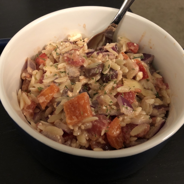 Greek Orzo with Feta