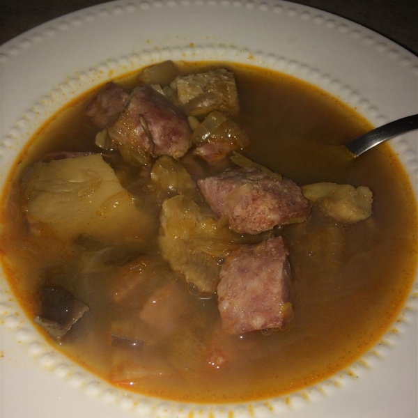 Slovak Sauerkraut Christmas Soup