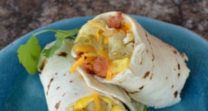 New Mexico Green Chile Breakfast Burritos