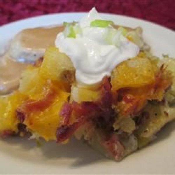 Hot German Potato Salad Casserole