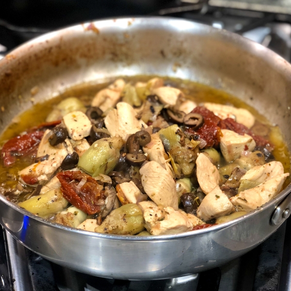 Chicken with Artichokes and Sundried Tomatoes