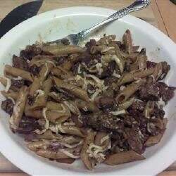 Penne with Sausage and Portobello Mushrooms