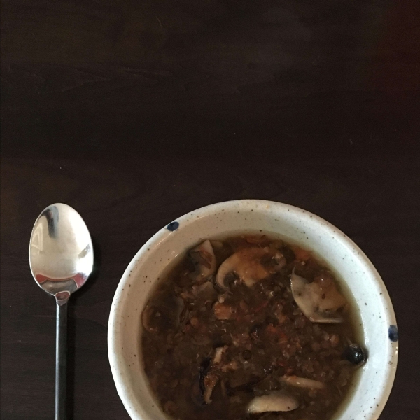 Lentil Soup with Mushrooms