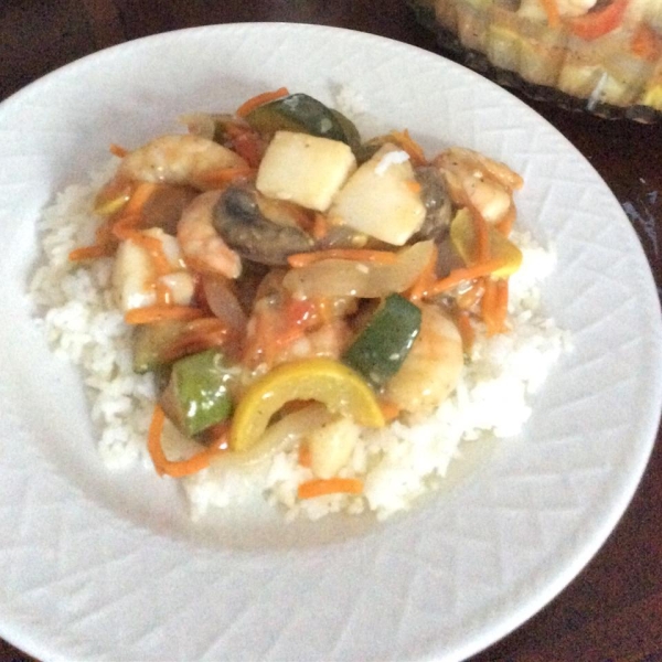 Lady Linda's Delightful Shrimp and Scallop Stir-Fry