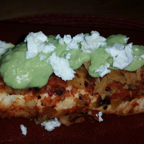 Crispy Chipotle Lime Tilapia with Cool Avocado Sauce