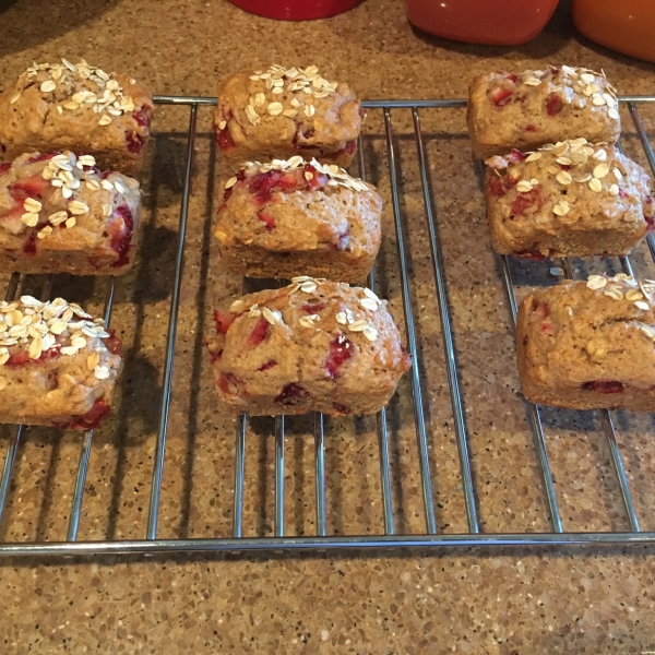 Oatmeal Strawberry Bread