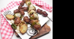 Sausage and Bell Pepper Kebabs