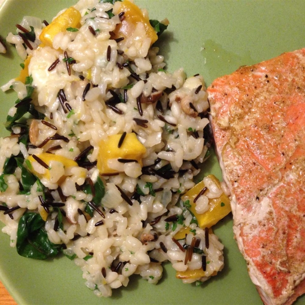 Butternut Squash and Shiitake Mushroom Wild Rice Risotto