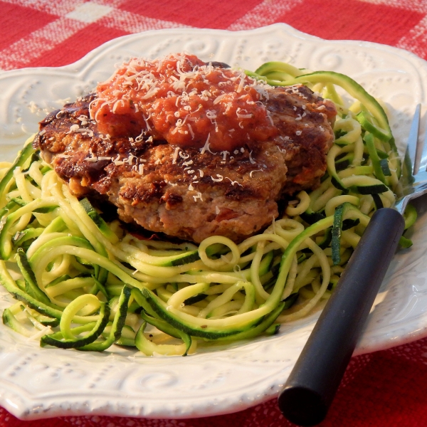 Pizza Turkey Burgers with Quick Marinara