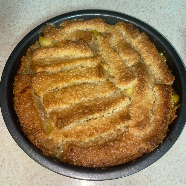 Too Easy Peach Cobbler