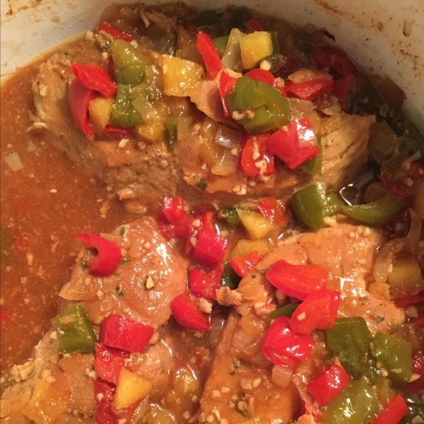 Easy Slow Cooker Sweet and Sour Pork Chops