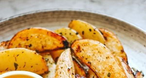 Roasted Lemon-Garlic Potato Wedges