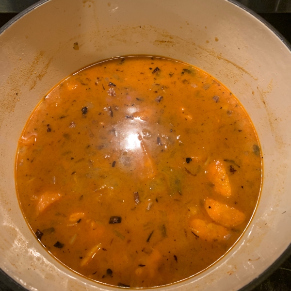 Spicy Sweet Potato and Coconut Soup