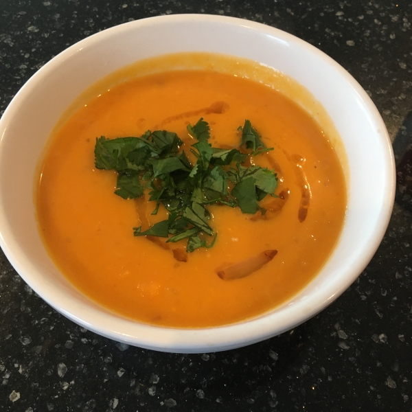 Spicy Sweet Potato and Coconut Soup