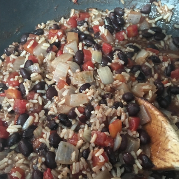 Quick Black Beans and Rice