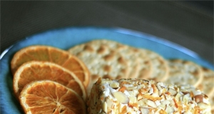 Almond and Orange-Crusted Honey Goat Cheese Log