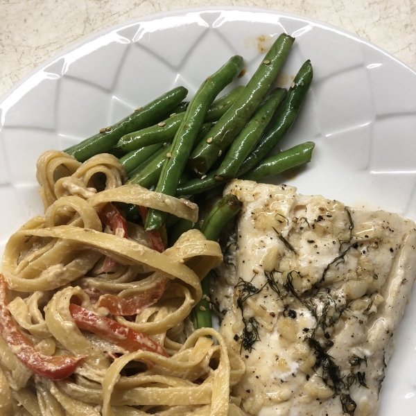 Red Snapper with Garlic-Lemon-Dill Butter