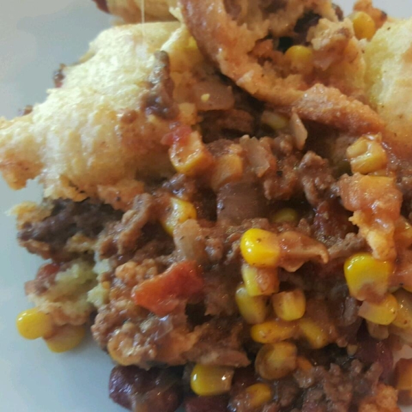 Cornbread Chili Bean Casserole