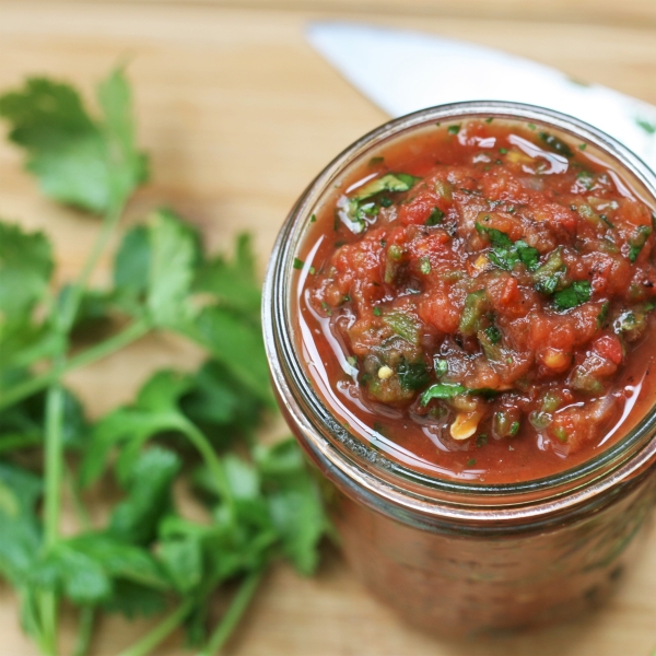 Fire-Roasted Poblano Salsa