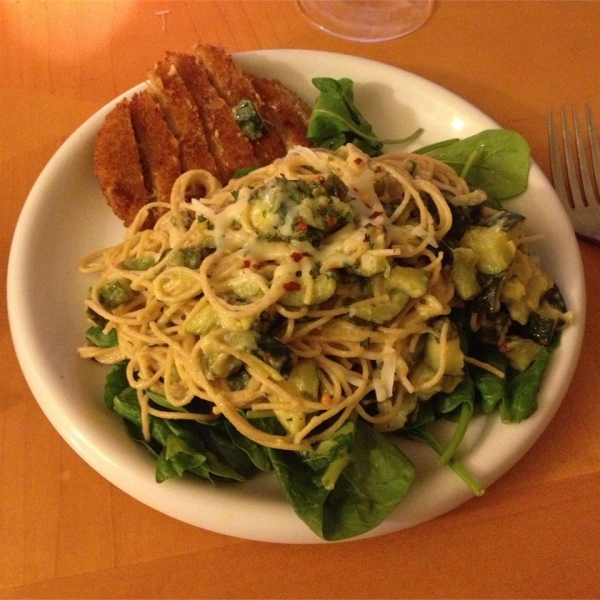 Creamy Zucchini with Linguine