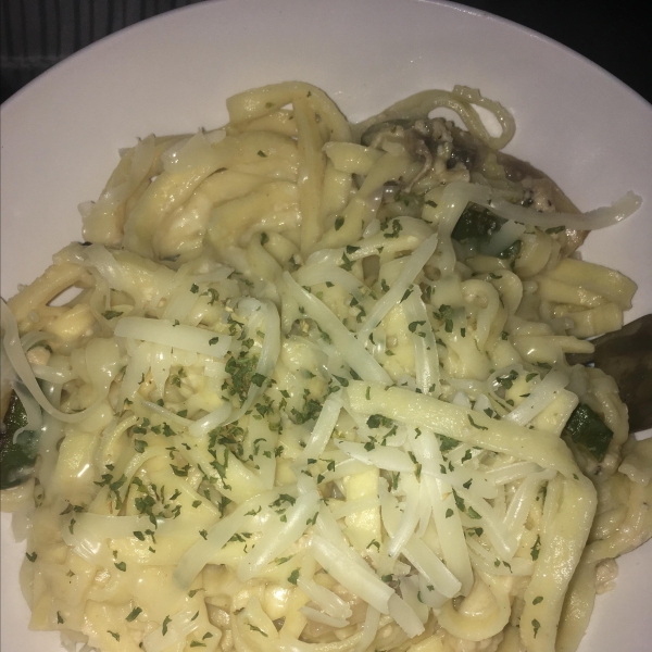Creamy Zucchini with Linguine