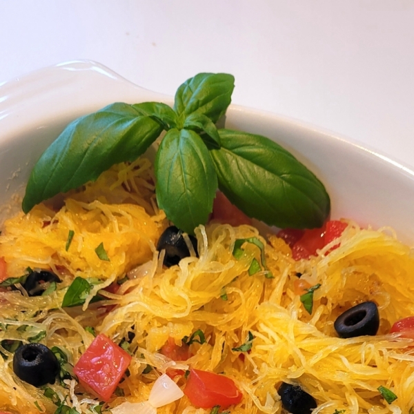 Greek-Inspired Vegan Spaghetti Squash