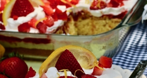 Strawberry-Lemon Poke Cake